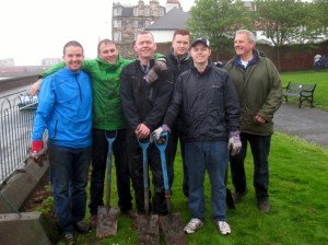 The Martin Currie team and an old guy